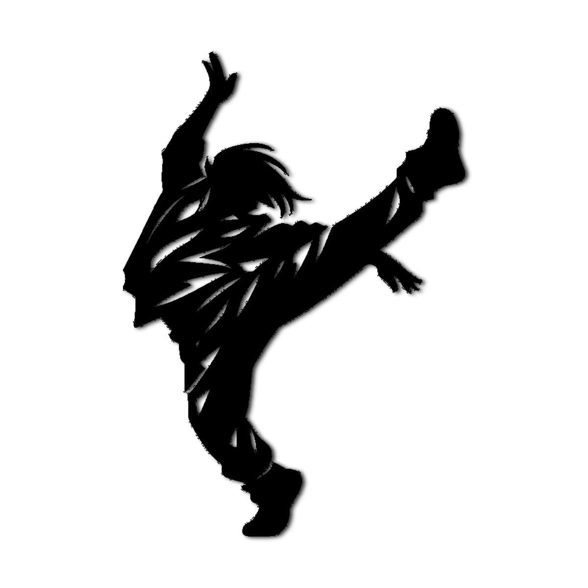 Dancing Figure Metal Wall Art Decor Metal Outdoor Decor Metal Signs Wall Art Decor Abstract Funky Metal Wall Sculpture Trendy Decoration for Living Room Apartment Bar (Black,20inch)