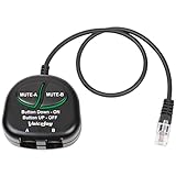 VoiceJoy Telephone Training Adapter Y Splitter+2 Mute Buttons for Headset for Nortel Meridican, Norstar, Avaya, Ashtra, Mitel, Polycom, Ge and Other IP Phone