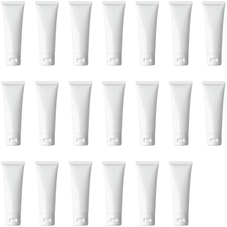 20Pcs 100ml/3.4oz Empty Refillable Plastic Squeeze Cosmetic Soft Tube Bottles with Flip Cap Makeup Travel Sample Packing Storage Toiletries Container Vial for Facial Cleaner Body Lotion (Pack of 2) image 4