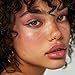ALACLO 2Pcs Star Moon Nose Rings Hoop, 16g 316L Surgical Steel Cartilage Hoop Earrings for Women Men, Labret Lip Tragus Helix Daith Piercing Jewelry 8mm Gold