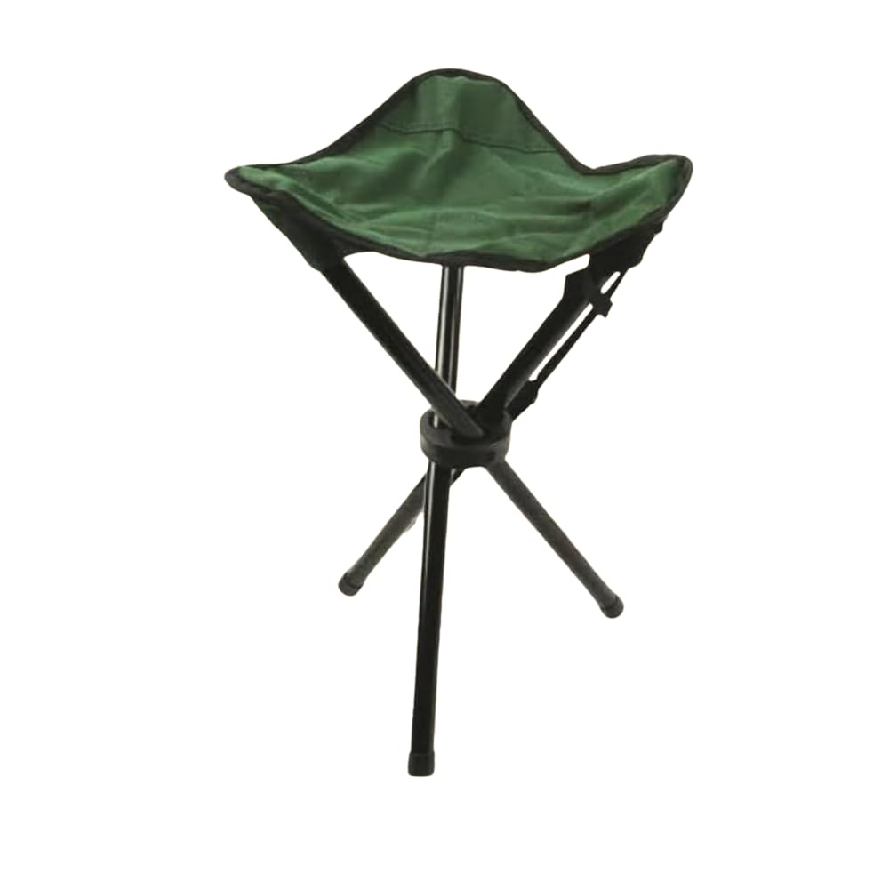 Garden Mile Foldable Camping Chair Lightweight Tripod Stool Portable Fishing Seat 3 Legged Chair for Picnics BBQ Folding Camping Stool Foldable Outdoor Seat