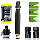 High Pressure Power Washer Nozzle with Connector Set,Direct spray gun,Power Jet Water with Three Spray Modes, Multi Function Watering Sprayer for Cleaning Yard Pets Car