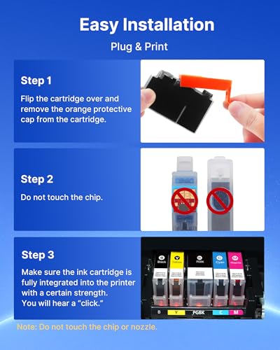 550 551 XL Patronen 550XL 551XL Multipack Kompatibel für Canon 551 PGI-550XL CLI-551XL PGI550 CLI551 für Canon MX925 IP7250 MX925 MX920 MX725 MG5650 MG6450 (20er-Pack)