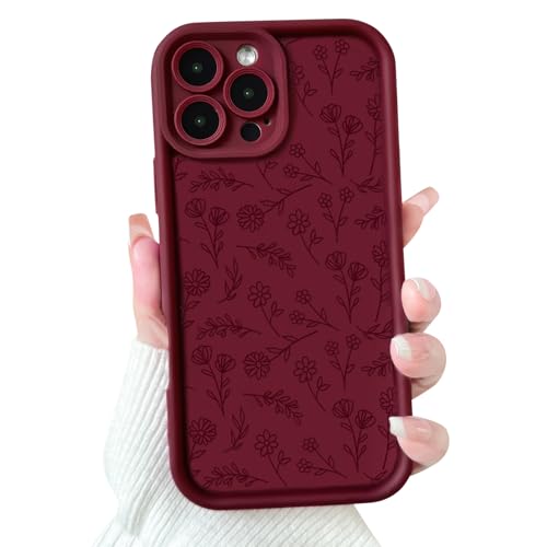 NITITOP iPhone 16 Pro�Ή� �P�[�X �����E���̎q���� �t�����[�����[�t �A�[�e�B�X�e�B�b�N�� �X�^�C���b�V�� �\�t�gTPU �ϏՌ� �J�����S�ʕی� �ی�J�o�[ - ���C�����b�h