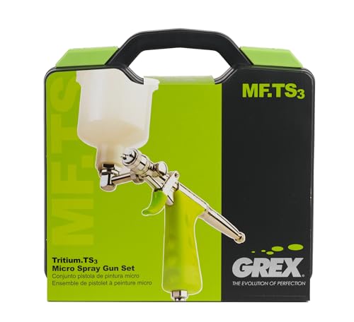GREX Micro Spray Gun Set - TS3, Side Fed, 0.3mm Nozzle