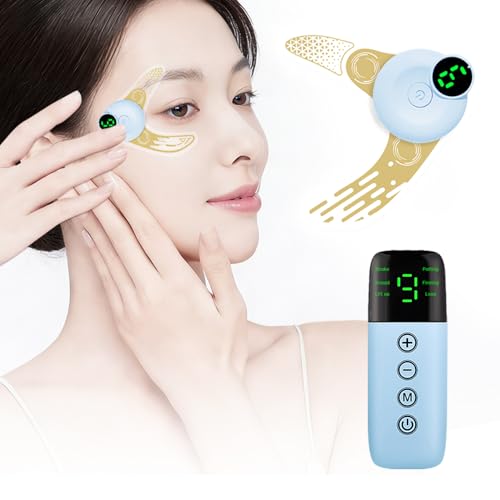 【2026 新モデル】EMS 美眼ケア器 アイケア 美顔器 左右ペア 両目同時対応 ハンズフリー 5D パルス & マイクロカレント 6 モード 9 段階強度 美容液導入 タイプ C 充電 リモコン付 家庭用美容家電 目元ケア メイク前ケア オフィス・在宅対応 男女兼用 プレゼントの商品画像（Amazon）