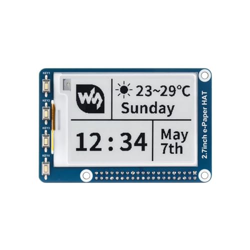 TUOPUONE 2.7�C���` E-Ink�f�B�X�v���C�n�b�g Raspberry Pi 264x176�s�N�Z�� �𑜓xSPI�C���^�[�t�F�[�X�Ή� PCB�Ȃ� ��d�� �L����p ���̂悤�Ȍ��� �d�C�Ȃ�