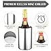 Wine Chiller Bucket Stainless Steel Wine Chiller Bottles for 750 ml Insulated Double Layer Bucket Cooler for Parties Bar(9 Pcs)