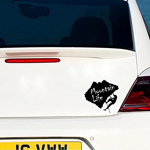 Etiqueta engomada del coche 2 uds., Disfrute de una buena vida en la montaña, escalada, exquisitos automóviles, accesorios exteriores, calcomanías de vinilo, 15x22cm Cover