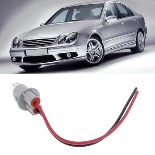 Briny River 2 Stück Seitenmarkierungsleuchte Reparatur Sockel Kabelbaum Birne Set Ersatzteil A0005400966 Kompatibel mit Mercedes C-Klasse W203 W204 1998-2012