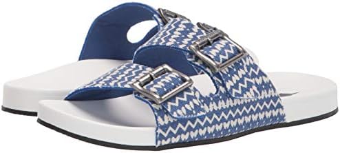 Rocket Dog Women's ESTI Baja Stripe Cotton Slide Sandal, Blue, 11 | Image 6