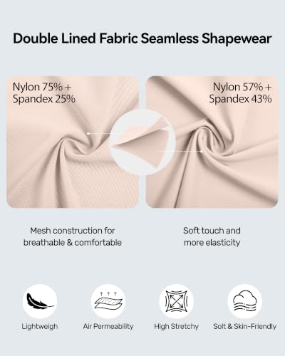 Image of SHAPESHE Women Shapewear Bodysuit Tummy Control Mesh Slimming Body Shaper