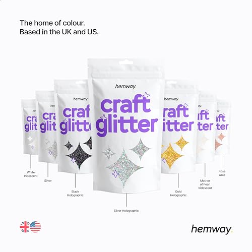 Hemway Craft Glitter Fluorescent UV Neon Pink 100g Fine Glitter for Crafts, Resin, Cosmetic, Nail, Face, Body, Festival, Tumblers, Art, Candle, Crafting - Image 6