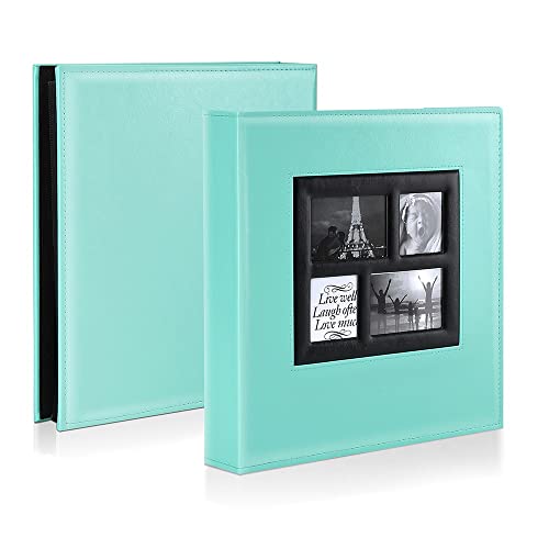 Image of Ywlake Photo Album 4x6 1000 Pockets Photos, Extra Large Capacity Family Wedding Picture Albums Holds 1000 Horizontal and Vertical Photos Pictures Teal