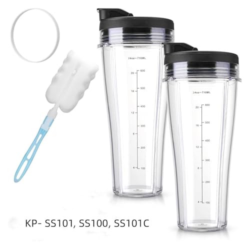Repuestos de licuadora, vaso y tapa 24oz compatibles SS101 miniatura 2