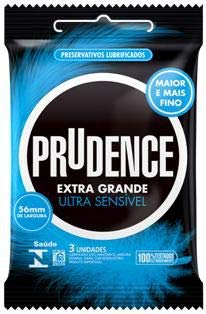 COMBO - 24 PRESERVATIVOS PRUDENCE EXTRA GRANDE ULTRA SENSIVEL