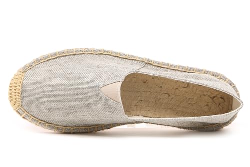 Image of Mintzice Men's Solid Comfortable Slip on Canvas Espadrilles Flat
