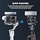 SMALLRIG 4,6-Zoll-Schnellwechselplattenadapter für Arca-Swiss für DJI RS 4 Mini Gimbal, Anti-Drop-Design und schnelle Montage – 5336