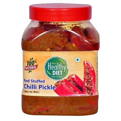 Healthy Diet Organic Red Chilli Achar Mirch Pickle Home Made Ma ke Hath se Bnaya Hua Healthy and Fresh Testy for Whole Family, Eat Daily ||Mouth-Watering Mother Made Love(1-KG)
