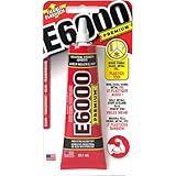 E6000 Premium 59.1ml Tube, Industrial Strength Clear Adhesive for Crafting, Waterproof Permanent Multi Purpose Glue with Precision Nozzle Tip on Glass Metal Wood - Image 1