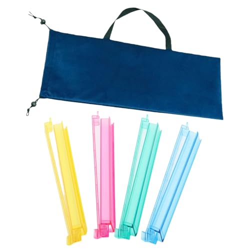 Bolsa de mahjong plegable de tela con varilla de empuje 4