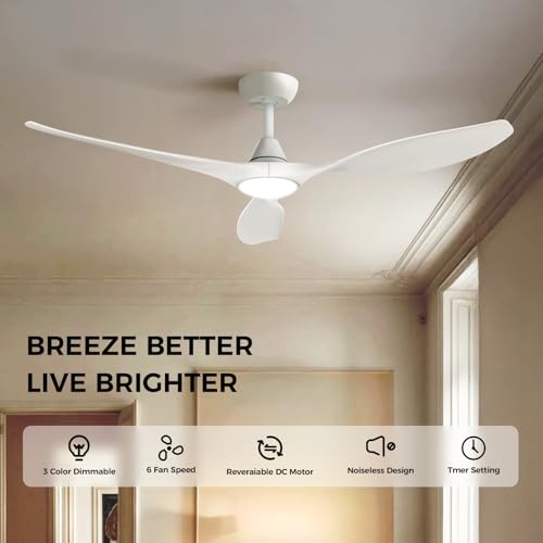 Roomratv 52'' Smart Ceiling Fan with Light, Wide Blade Design, Remote by Roomratv - Used condition - Image 2