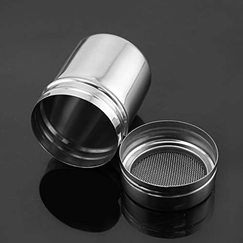 Rekkle Stainless Steel Coffee Powder Dredger Icing Sugar sprinkler Icing Salt Shaker Cocoa Cinnamon Flour Mesh Sifter Sprinkler