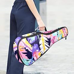 Housse pour ukulélé avec motif plumes bohémiennes de 10 mm d’épaisseur et rembourrage en éponge de 53,3 cm avec sangles… - Les Beatles, Paul McCartney, John Lennon, RIngo Starr, George Harrison Housse pour ukulélé avec motif plumes bohémiennes de 10 mm d'épaisseur et rembourrage en éponge de 53,3 cm avec sangles… – Image 6