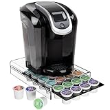 LifeMoreasy K Cup Holder，Coffee Pod Holder Drawer Capsule Display Storage for K-cup 24pods