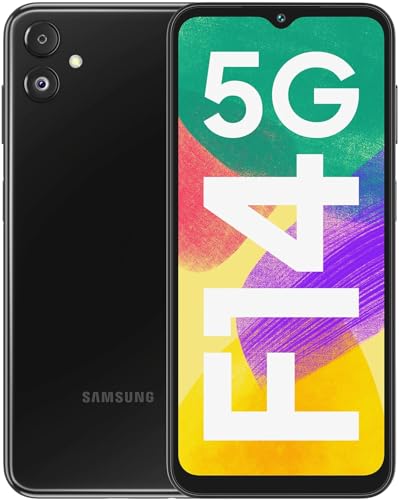 Image of Samsung Galaxy F14 5G | 6000mAh Battery | 2.4 GHz Octa-core Processor | Android 13 | Travel Adapter to be Purchased Separately (6GB RAM, 128GB Storage) (OMG Black)