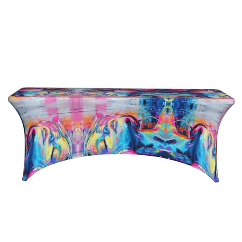 Nappe de table extensible infroissable motif musique pour fête - 3