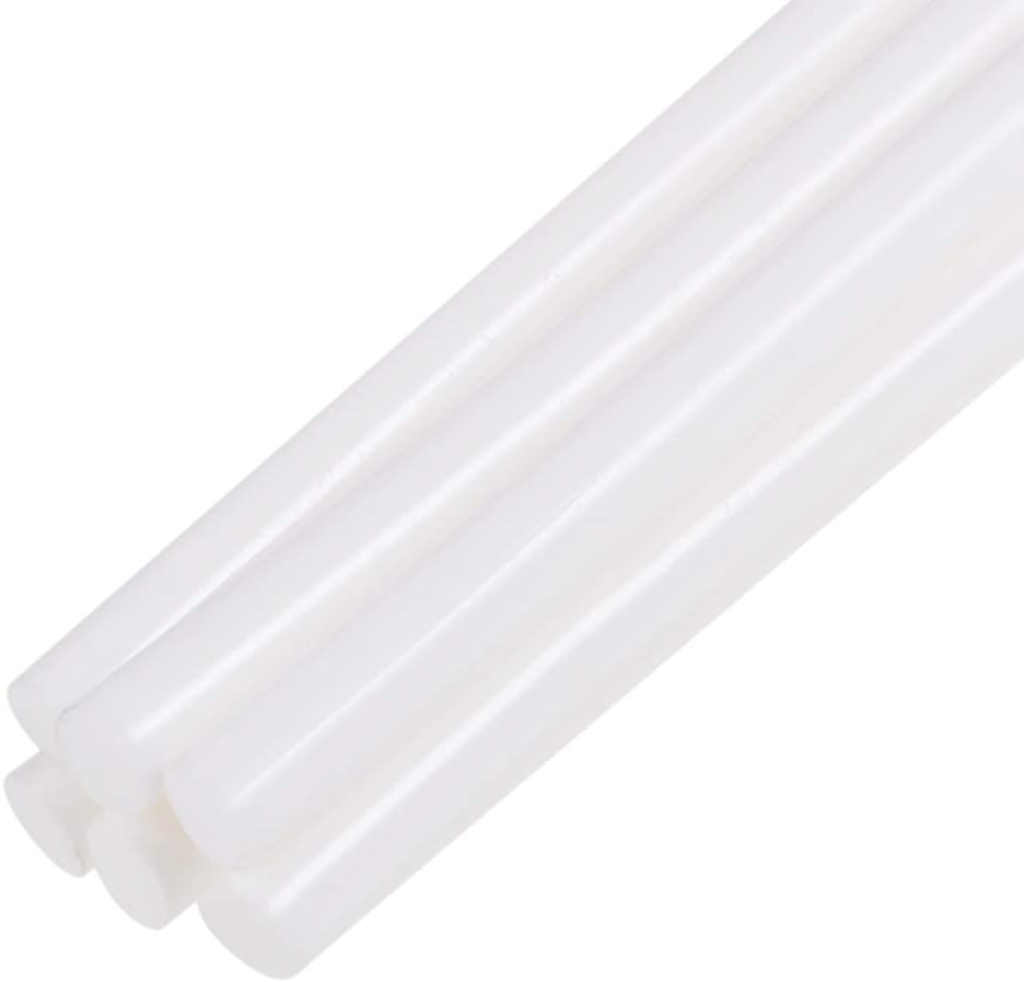 uxcell 6pcs Mini Hot Glue Sticks for Glue Gun 0.27 x 4 Inch Small Glue Sticks, 7 x 100mm White
