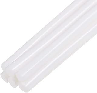 6pcs Mini Hot Glue Sticks for Glue Gun 0.27 x 4 Inch Small Glue Sticks, 7 x 100mm White
