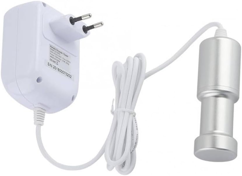 110V Portable Mini Ultrasonic Sonic Soak Cleaner for Nails Cothes Fruit Vegetable Cleaner, White, CE-9600