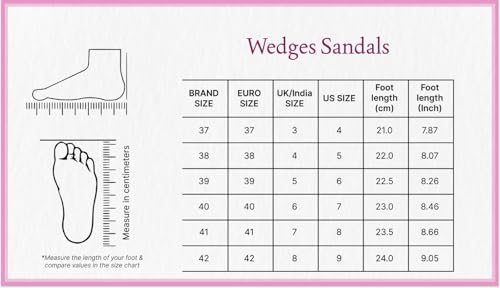 Image of Ladies Hub Stylish Women's Wedge Sandals Platform Heels with Extra Soft Cushioned Footbed, Ankle Strap & Open Toe Style