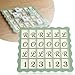 Teyva Daily Mahjong Solo Practice Board PLA Portable Play American Mahjong Tiles with 24 Card Slots Strategy Training Board for Beginners and Advanced Players Game Training Aid(Green)