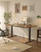 JUMMICO Höhenverstellbarer Schreibtisch 160 x 70 cm, USB-A-Anschluss – Ansicht 2