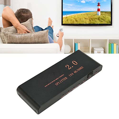 Hdmi Splitter, 1 In 4 Out Hdmi Switcher Splitter, Support 4K Full Hd 3D, Av Distributor Box For Hd Tv Dvd Monitor Projector #TOP3