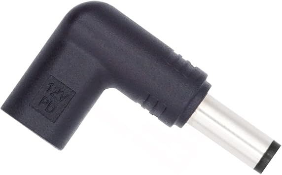 xiwai USB 3.1 Type C USB-C Female to DC 12V 5.5x2.1mm Plug Adapter PD Emulator Trigger 90 Degree Angled