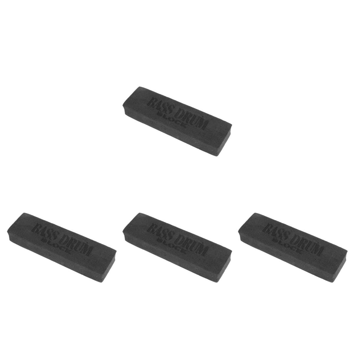 ibasenice 4pezzi Blocco Antiscivolo Per Grancassa Accessorio Per Set Di Batteria Per Musicisti e Studenti Facile Da Installare e Comodo Versione