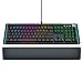 [Upgraded 2020] Gaming Membrane Keyboard with Mechanical Feel Clicks, LED RGB Backlight 104 Keys + 8 Multimedia & Ergonomic Stand - Anti-Ghosting, Palm Rest - for PC/MAC/Computer/Desktop Pro Gamers