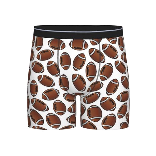 GRatka - GRatka Boxer pour Hommes, caleçons, caleçons, caleçons de Jambe, sous-vêtements de nouveauté Amusants,Ballons de Rugby de Football américain