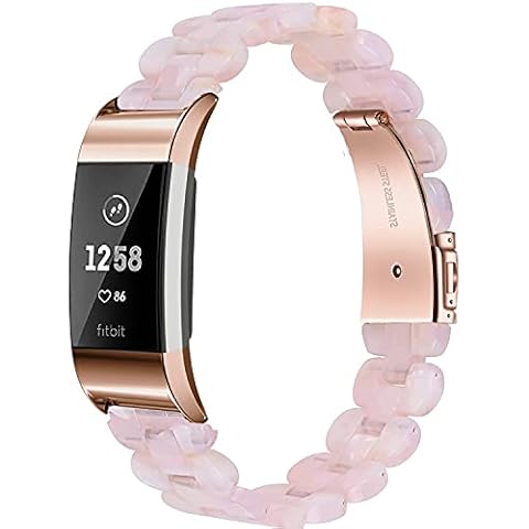 Wongeto Correa de Resina Ovalada Compatible con Fitbit Charge 2 Cover