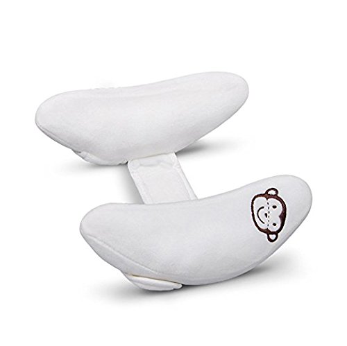 Inchant Adjustable Toddler Headrest & Neck Support, Banana Shape Travel Pillow,Best Headrest For Car Seat,Pushchair (White) #TOP7