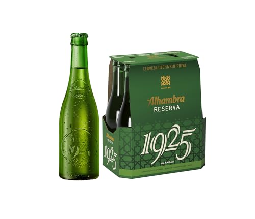 Alhambra Reserva 1925, Pack de 6 Botellas x 33 cl, Cerveza Extra de Fermentación Lenta, 6.4% Alcohol