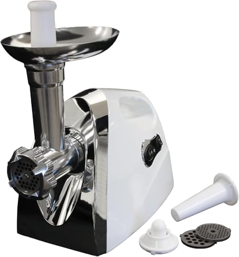 1200W Electric Meat Grinder – Powerful Automatic Food Processor with 3 Grinding Blades for Sausage, Burger & Meatball Prep