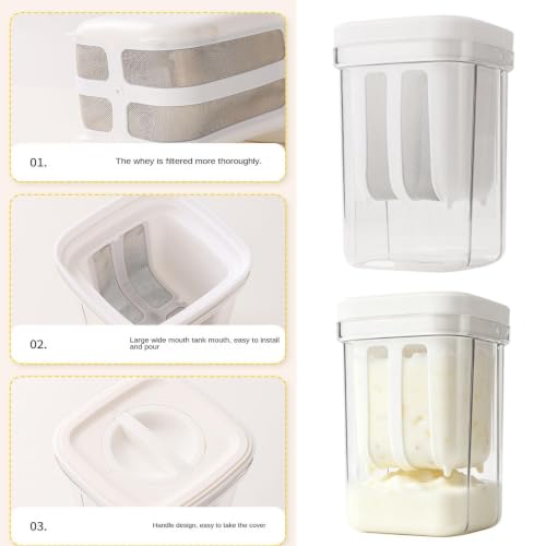 Colador de yogur de soja y leche de nueces con filtro multiusos lavable 5