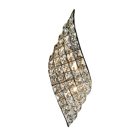 ZHANGYN Lighting/Wall Lights Crystal Glass Wall Sconce Lamp Nordic Creative LED Diamond K9 Bedroom Bedside Studie Rum Vägglampa med G4 lampa pärlor (Color : LEFT)