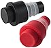 FMprofessional 2 Wein-Vakuumverschlüsse, Silikon, Schwarz/Rot, 5,7cm, 2-Einheiten Baby,Schwarz günstig Kaufen-FMprofessional 2 Wein-Vakuumverschlüsse, Silikon, Schwarz/Rot, 5,7cm, 2-Einheiten