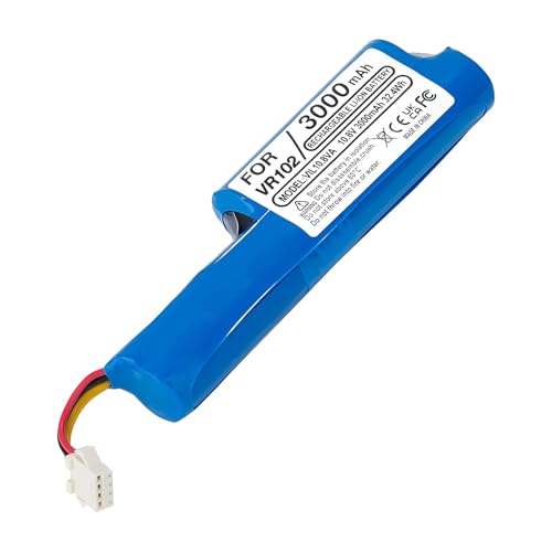 Batteria di ricambio per aspirapolvere Vileda VR 102, VR 201 PetPro, VR 303, VR One 0769-03, VR 10,8 V 3000 mAh